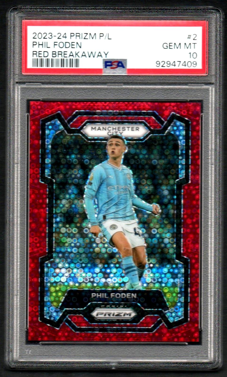 2019 Panini Prizm Premier League #52 Phil Foden PSA 10